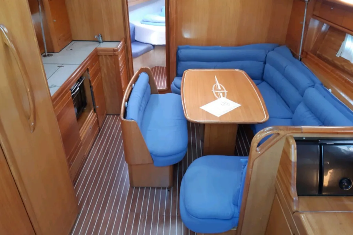 Salon of Martina, a Bavaria 39 Cruiser sailboat at Punat, Croatia