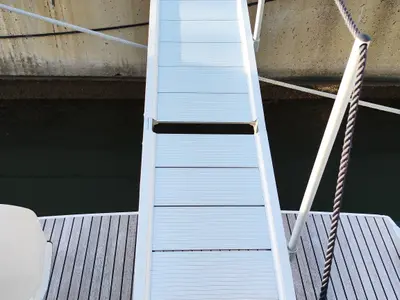 Deck of InnPro, a Lagoon 46 catamaran at Palma de Mallorca, Spain