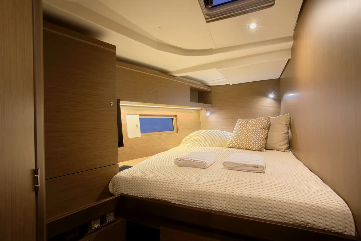 Cabin on Premium +, a Beneteau Oceanis 51.1 sailboat at Athens, Greece