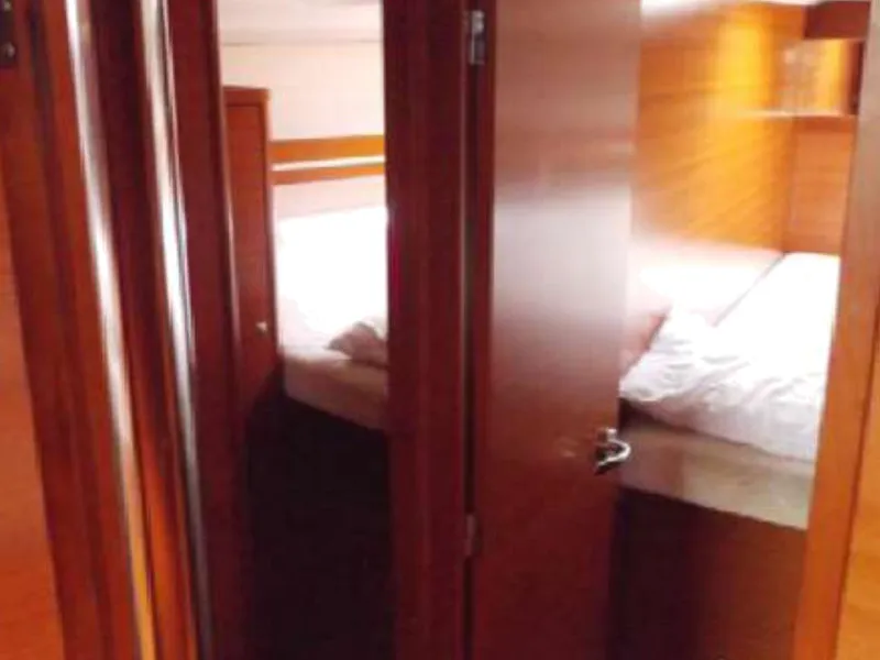 Cabin on Oscar Time, a Dufour 450 Grand Large sailboat at Kalkara, Malta