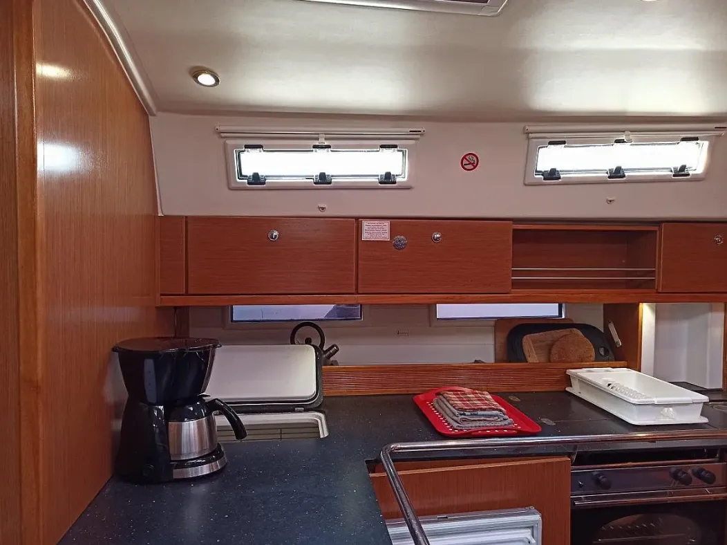 Galley of Saffron, a Bavaria Cruiser 45 sailboat at Municipal Unit of Lefkada, Greece