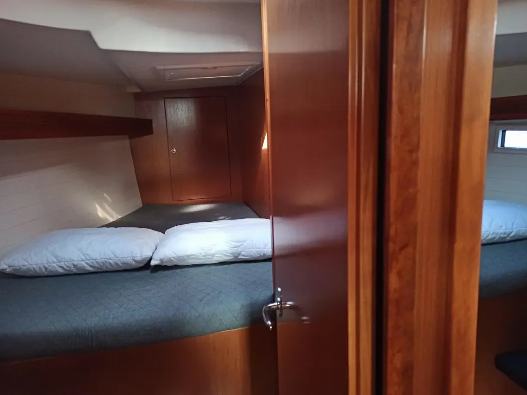 Cabin on Saffron, a Bavaria Cruiser 45 sailboat at Municipal Unit of Lefkada, Greece