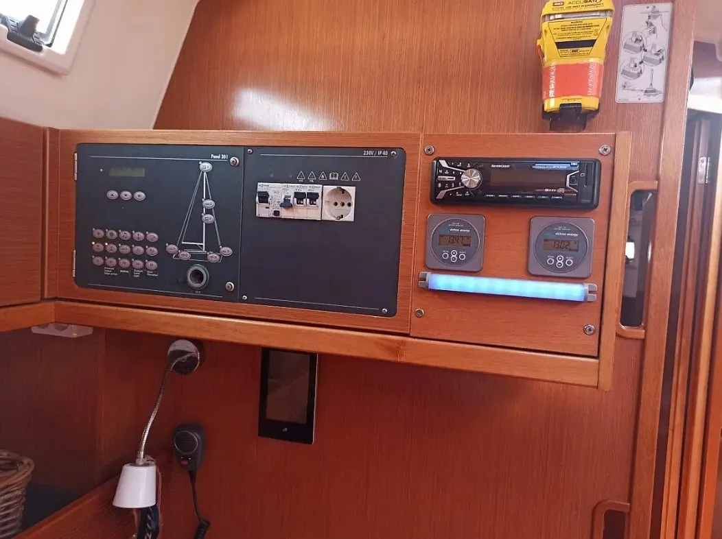 Saffron, a Bavaria Cruiser 45 sailboat at Municipal Unit of Lefkada, Greece