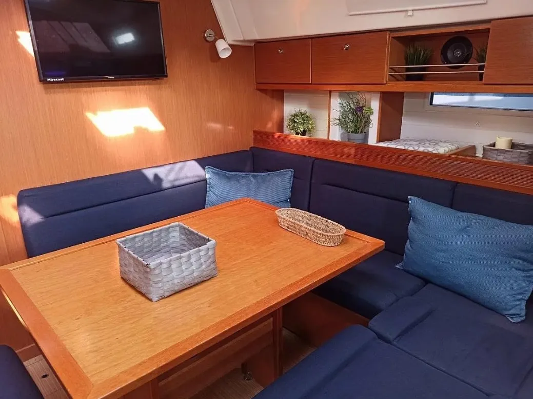 Saffron, a Bavaria Cruiser 45 sailboat at Municipal Unit of Lefkada, Greece