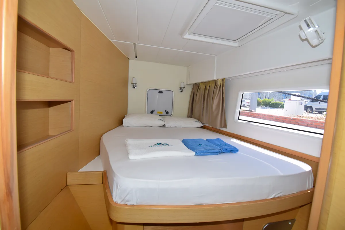 Galley of Bige, a Lagoon 42 catamaran at Marmaris, Turkey