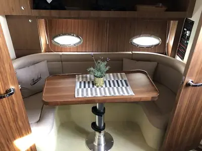 Salon of Andrea, a Grginić jahte Mirakul 40 motor yacht at Grad Biograd na Moru, Croatia