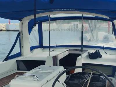 Saint Michel, a Beneteau Oceanis 51.1 sailboat at Procida, Italy