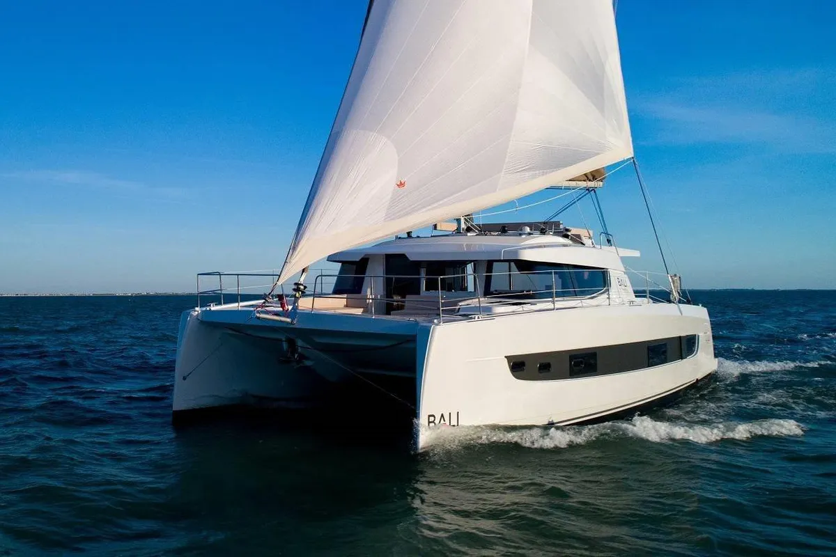 Tiraminelli, a Bali 4.4 catamaran at Road Town, British Virgin Islands