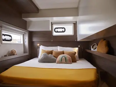 Cabin on Tiraminelli, a Bali 4.4 catamaran at Road Town, British Virgin Islands