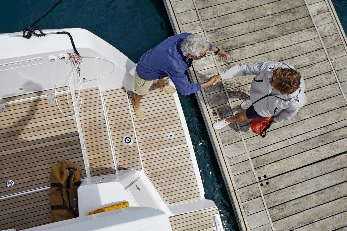 Tiraminelli, a Bali 4.4 catamaran at Road Town, British Virgin Islands