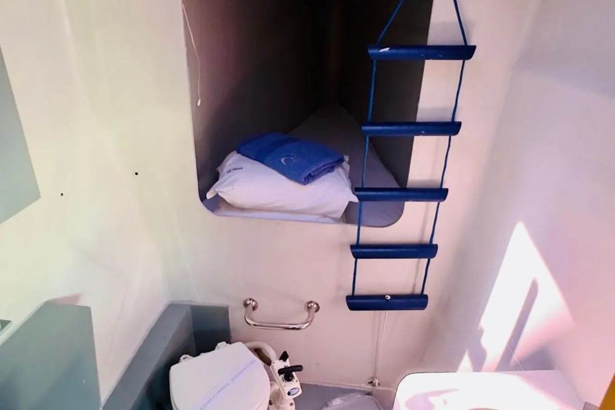 Head on Franco Nero, a Fountaine Pajot Saba 50 catamaran at Primošten, Croatia