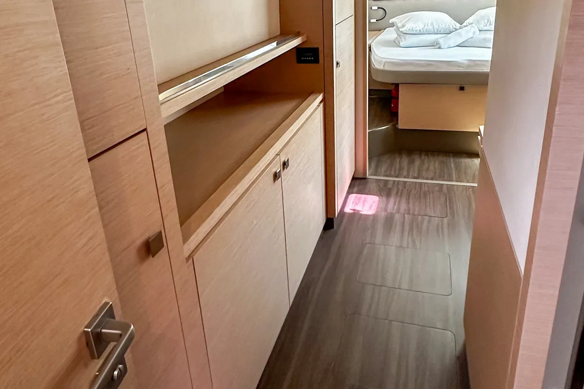 Cabin on Franco Nero, a Fountaine Pajot Saba 50 catamaran at Primošten, Croatia