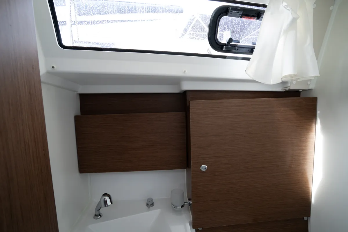 Head on Meli - Comfort line, a Beneteau Oceanis 38.1 sailboat at Rosignano Solvay, Italy
