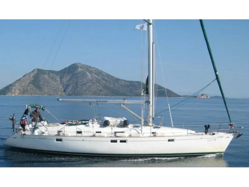 Exterior view of Andreas II, a Beneteau Oceanis 461 sailboat at Preveza, Greece
