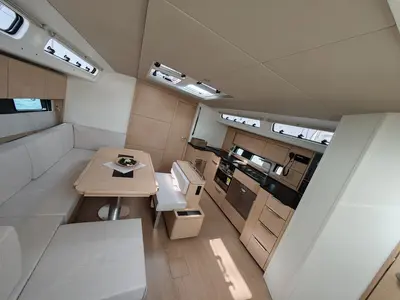 Galley of Vingilot, a Hanse 460 sailboat at Medulin, Croatia