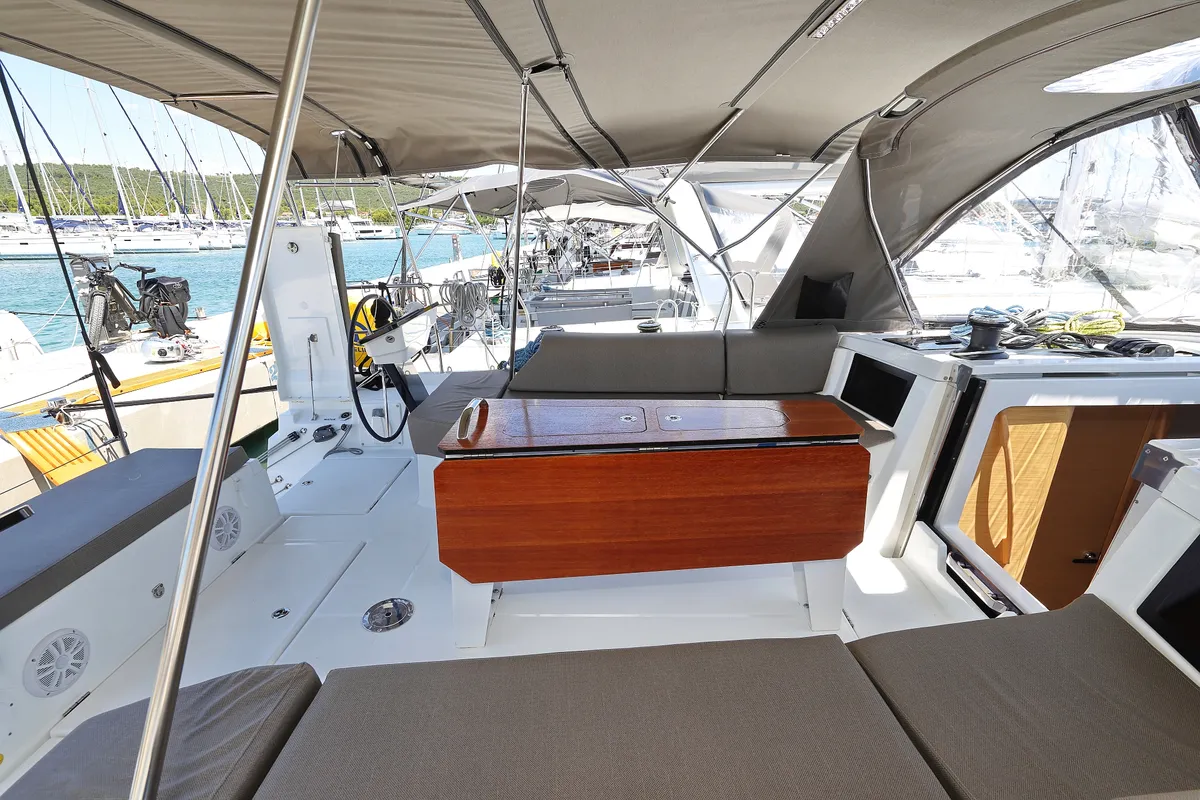 Deck of Soul, a Dufour 44 sailboat at Općina Sukošan, Croatia