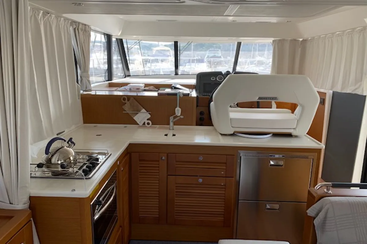 Bandama, a Beneteau Swift Trawler 47 motorboat at Floriana, Malta