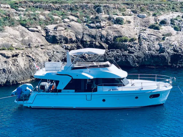 Bandama, a Beneteau Swift Trawler 47 motorboat at Floriana, Malta