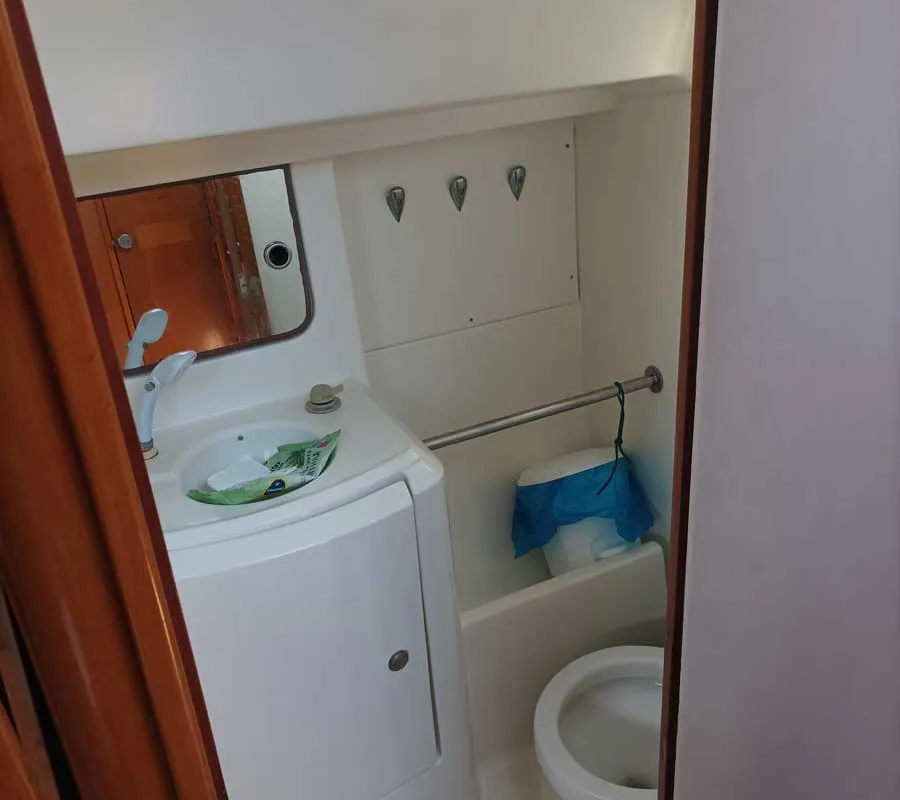 Head on Nela, a Beneteau Oceanis 37 sailboat at Lefkada, Greece