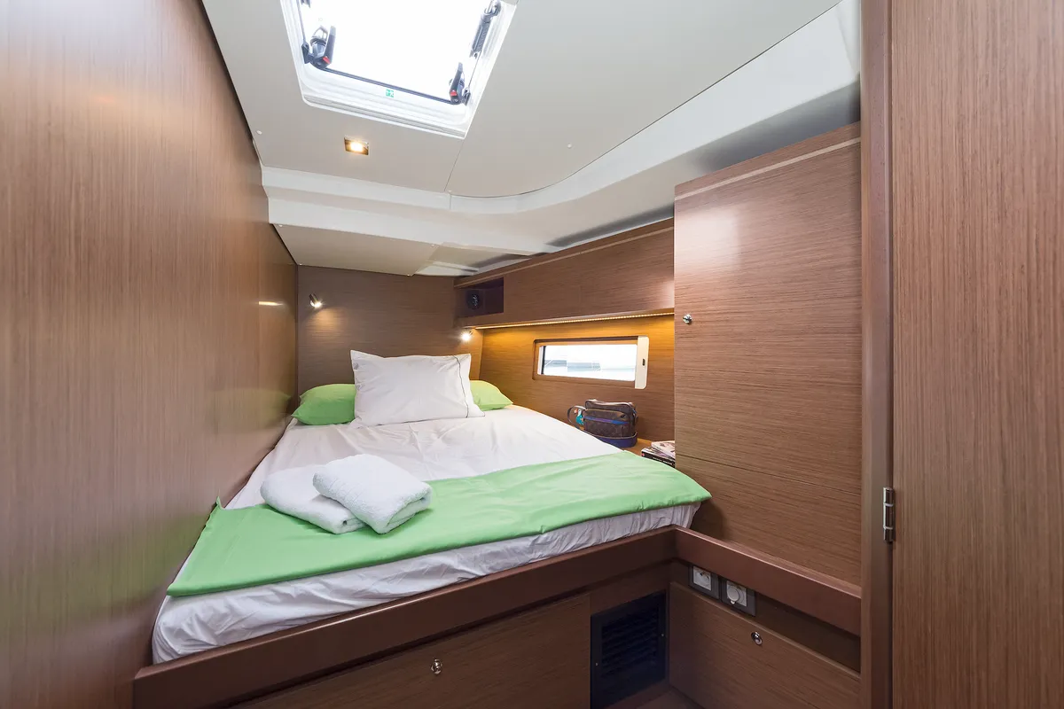 Cabin on Yria, a Beneteau Oceanis 51.1 sailboat at Athens, Greece