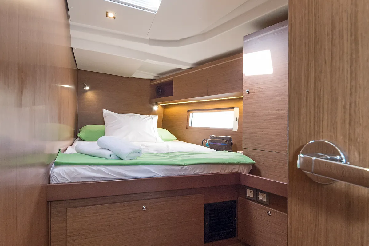 Cabin on Yria, a Beneteau Oceanis 51.1 sailboat at Athens, Greece