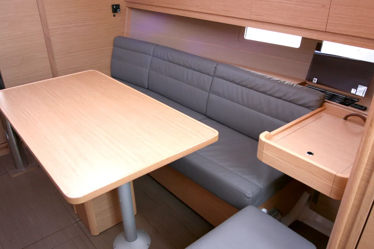 Salon of Lotta, a Dufour 382 GL sailboat at Grad Pula, Croatia