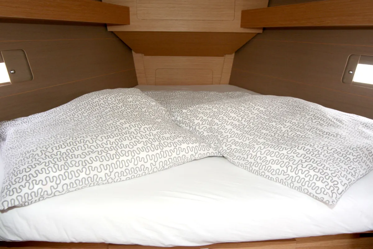 Cabin on Lotta, a Dufour 382 GL sailboat at Grad Pula, Croatia