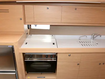Galley of Lotta, a Dufour 382 GL sailboat at Grad Pula, Croatia