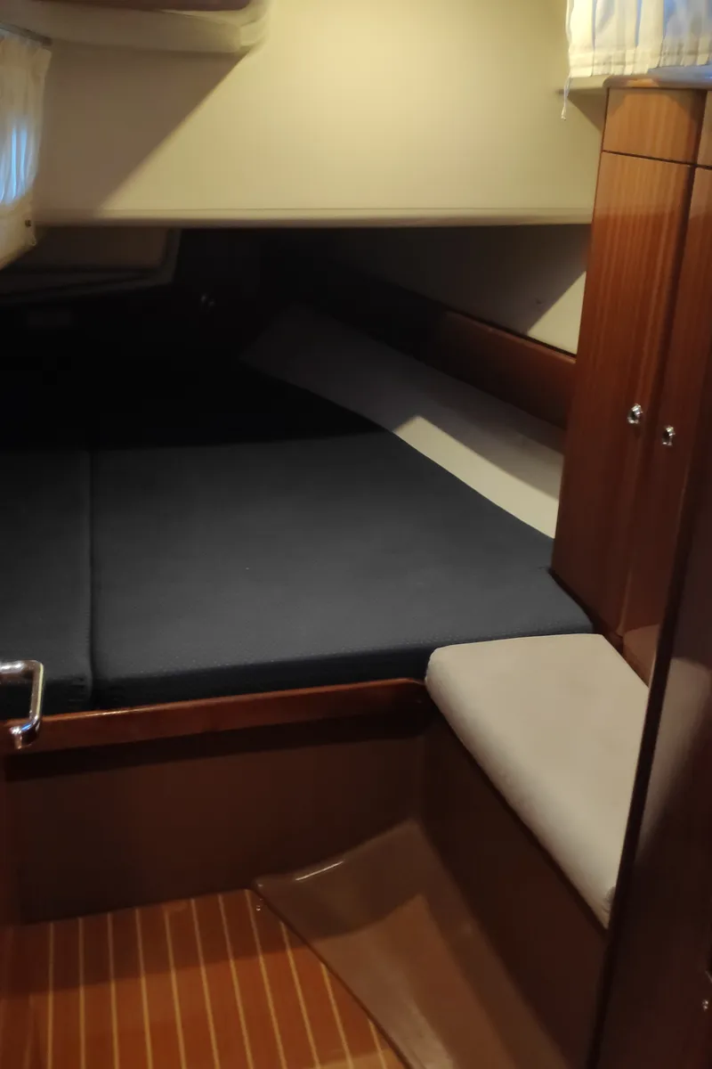 Cabin on Argonaftis, a Bavaria 44 sailboat at Port of Avdira, Greece