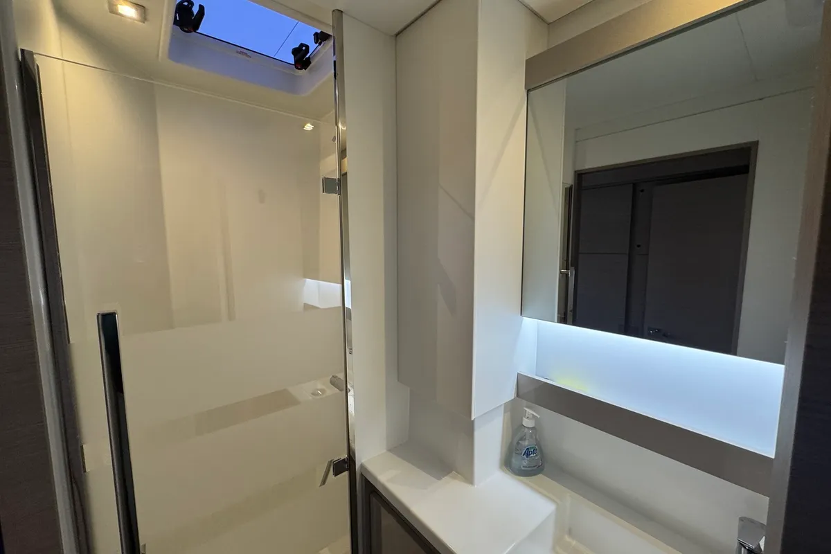 Head on Maeva, a Fountaine Pajot Aura 51 catamaran at La Rochelle, France