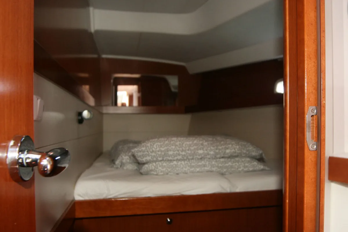 Cabin on Big Tasty, a Beneteau Oceanis 50 sailboat at Općina Rogoznica, Croatia