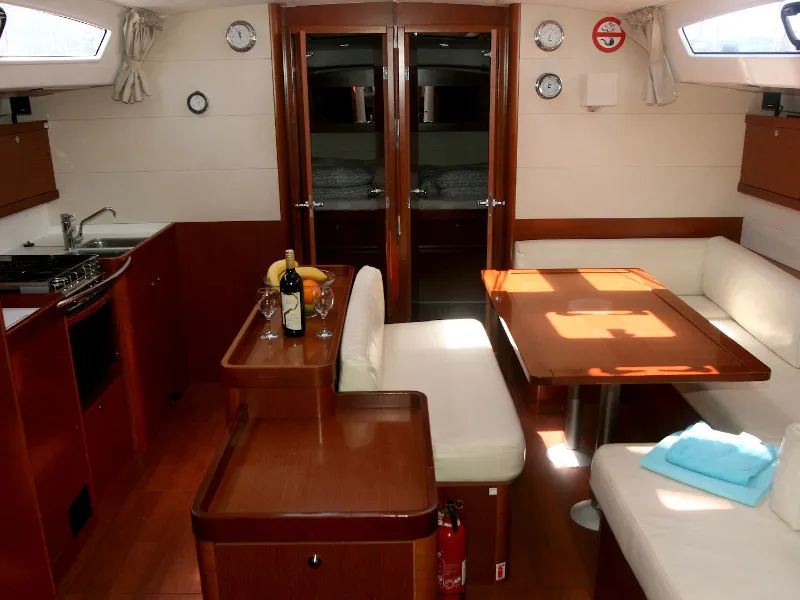 Salon of Big Tasty, a Beneteau Oceanis 50 sailboat at Općina Rogoznica, Croatia