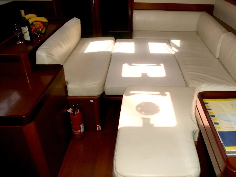 Salon of Big Tasty, a Beneteau Oceanis 50 sailboat at Općina Rogoznica, Croatia