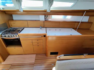Cabin on Lady Joanna, a Jeanneau Sun Odyssey 49i sailboat at Općina Sukošan, Croatia