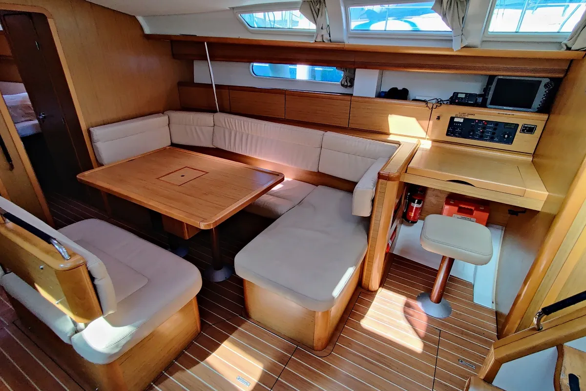 Galley of Lady Joanna, a Jeanneau Sun Odyssey 49i sailboat at Općina Sukošan, Croatia