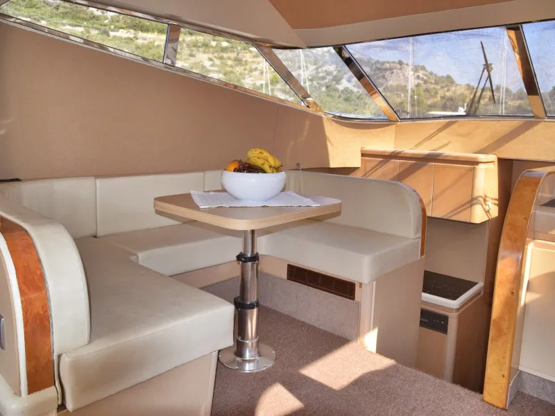 Salon of New Style , a Johnson 56 motorboat at Primošten, Croatia
