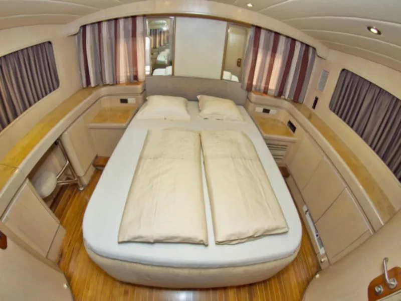 Cabin on New Style , a Johnson 56 motorboat at Primošten, Croatia