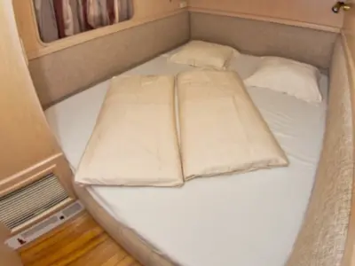 Cabin on New Style , a Johnson 56 motorboat at Primošten, Croatia