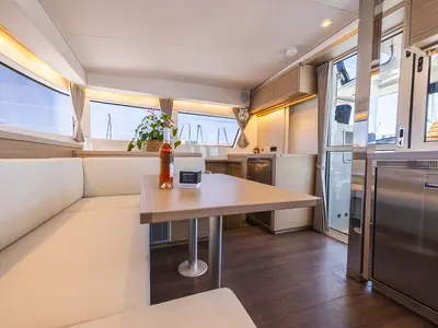 Cabin on Deva, a Lagoon 40 catamaran at Municipal Unit of Lefkada, Greece
