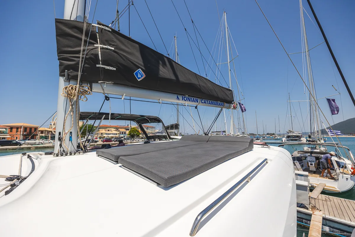 Deva, a Lagoon 40 catamaran at Municipal Unit of Lefkada, Greece