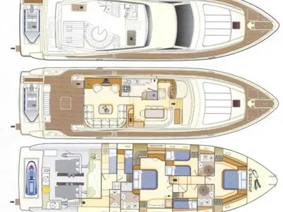 MARY, a Ferretti 68 motor yacht at Rhodes, Greece