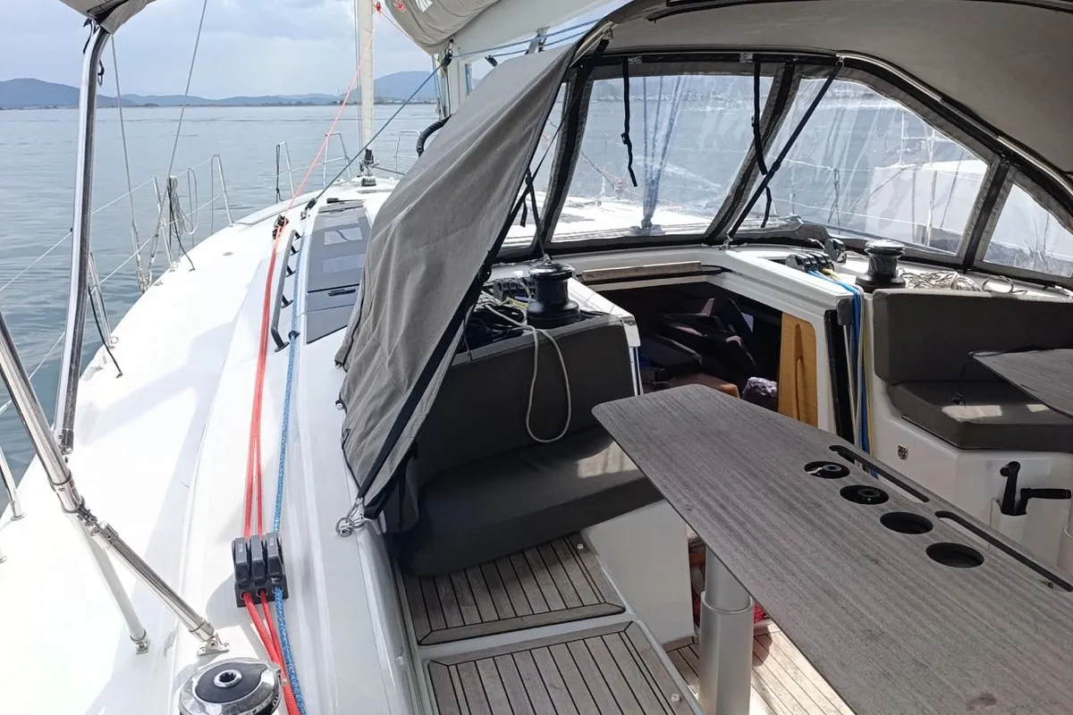 Nova, a Dufour 48 sailboat at Mytikas, Greece