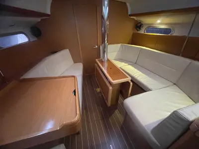 Salon of Agatha, a Jeanneau Sun Odyssey 36i sailboat at Zadar, Croatia