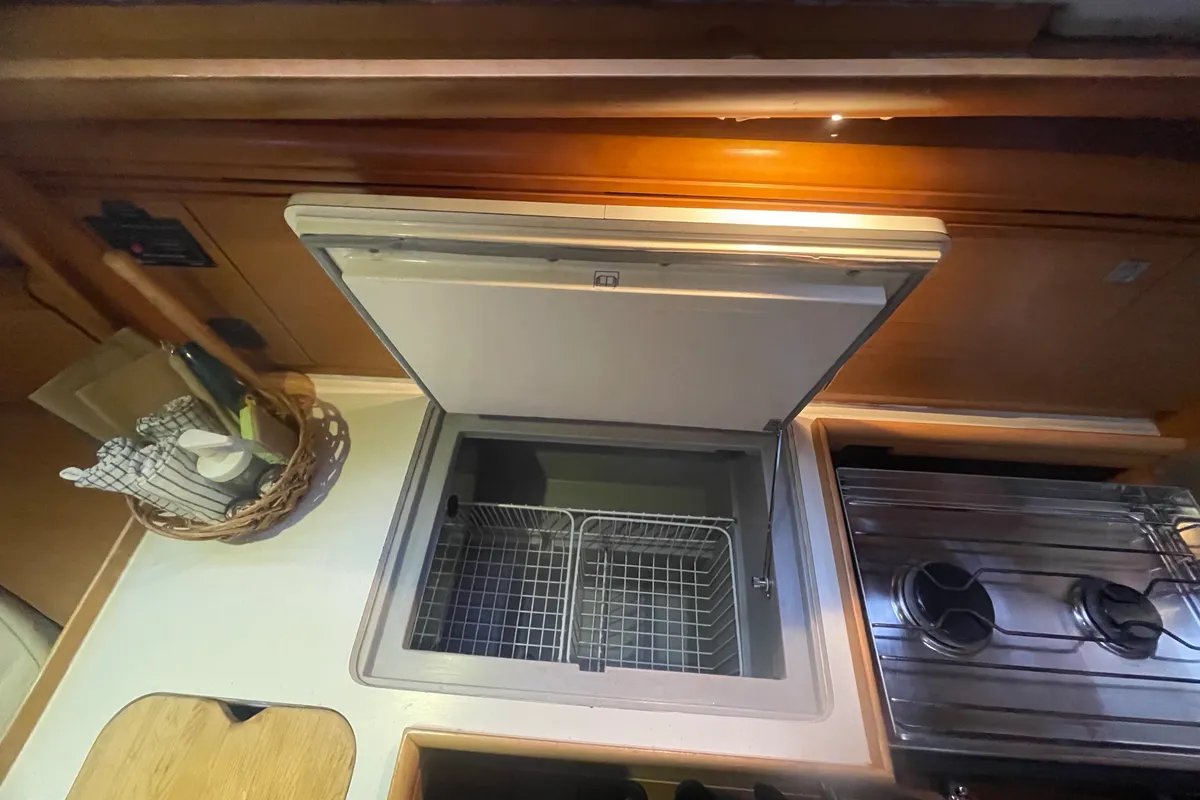 Galley of Agatha, a Jeanneau Sun Odyssey 36i sailboat at Zadar, Croatia