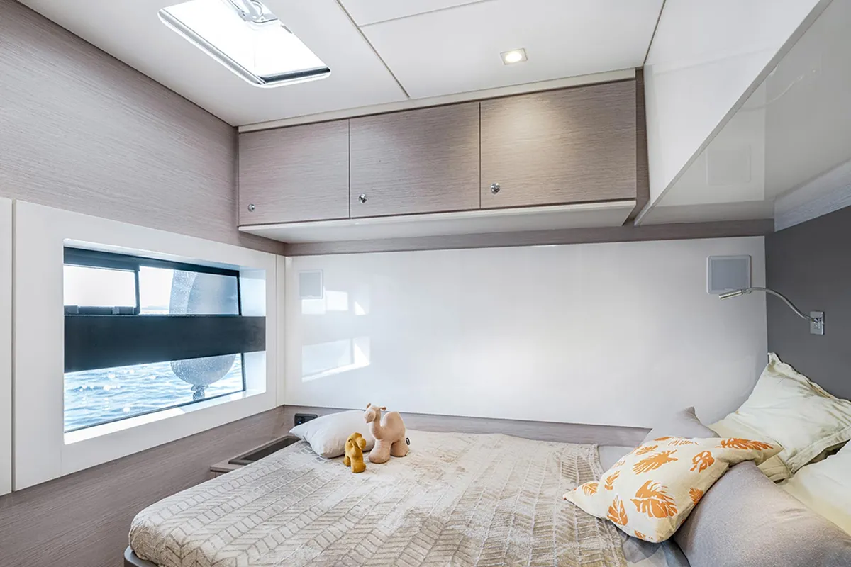 Cabin on Premium, a Gulet x-reuse catamaran at Cogolin, France