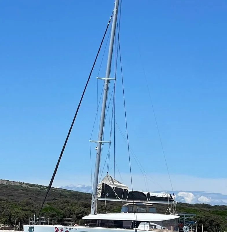 Gecko, a Lagoon 450 S catamaran at Punat, Croatia