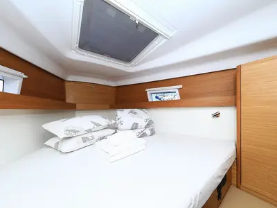 Cabin on Urshy, a Elan Impression 45.1 sailboat at Grad Biograd na Moru, Croatia