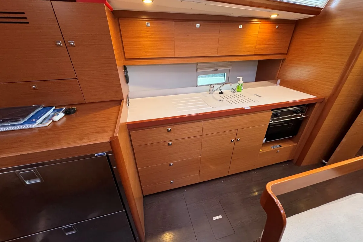Galley of Levan, a Dufour 430 GL sailboat at Grad Pula, Croatia
