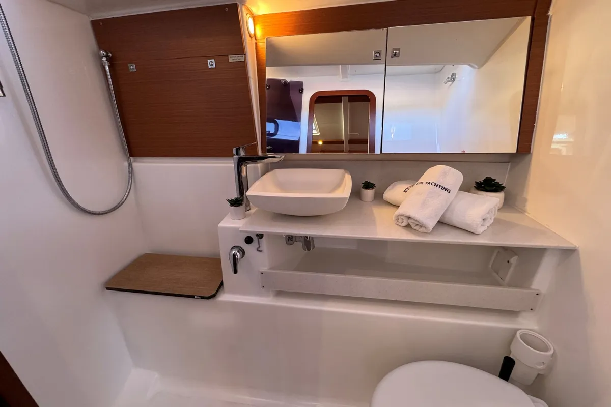 Galley of Levan, a Dufour 430 GL sailboat at Grad Pula, Croatia