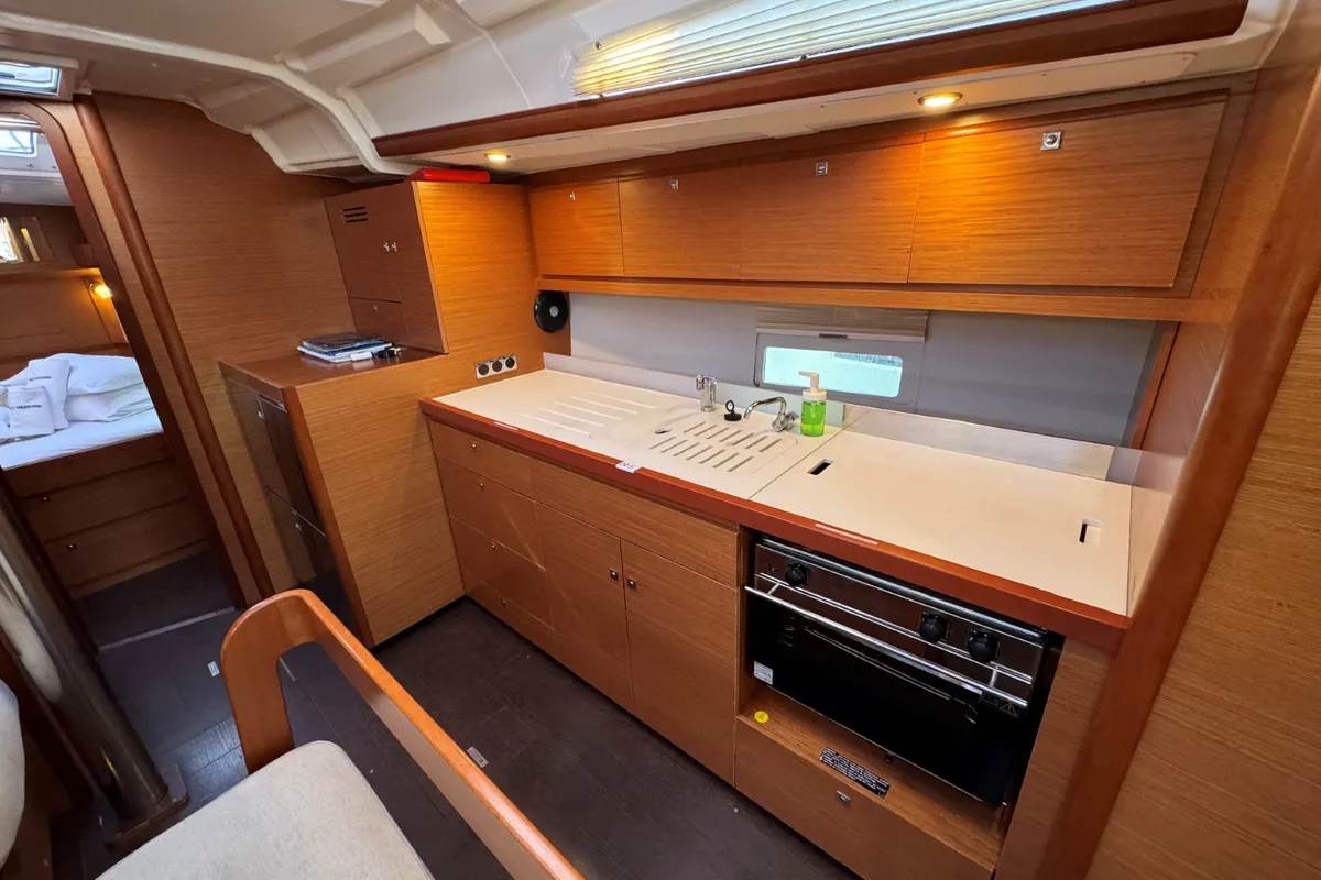 Galley of Levan, a Dufour 430 GL sailboat at Grad Pula, Croatia